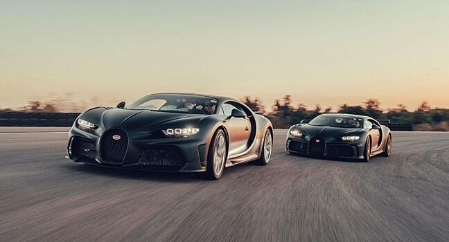 Bugatti Chiron испытали на гоночной трассе