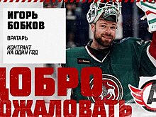 Экс-вратарь казанского "Ак Барса" Игорь Бобков стал игроком "Автомобилиста"