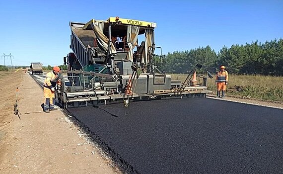 В Тюлячинском районе Татарстана отремонтировали участок дороги М-7 "Волга" — Шадки — Сауш — Шармаши