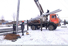 В селе Утевка Нефтегорского района обновляют систему электроснабжения