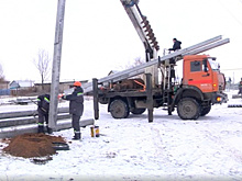 В селе Утевка Нефтегорского района обновляют систему электроснабжения