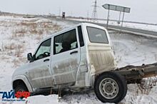 На трассе Орск - Новоорск «УАЗ Патриот» в ДТП разорвало на части