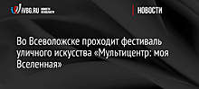 Во Всеволожске проходит фестиваль уличного искусства «Мультицентр: моя Вселенная»