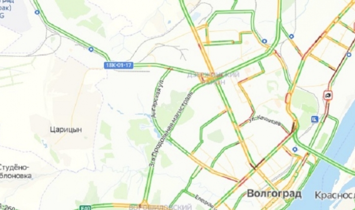 Пробки волгоград онлайн карта