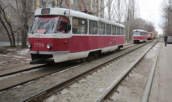 В Волжском Волгоградской области прекращено движение некоторых трамваев