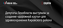 Депутаты Ленобласти выступили за создание «дорожной карты» для здравоохранения Кировского района