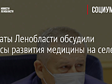 Депутаты Ленобласти обсудили вопросы развития медицины на селе