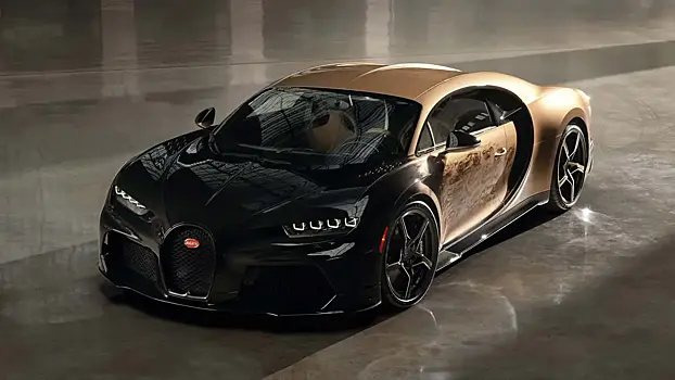 Bugatti презентовала золотой Chiron
