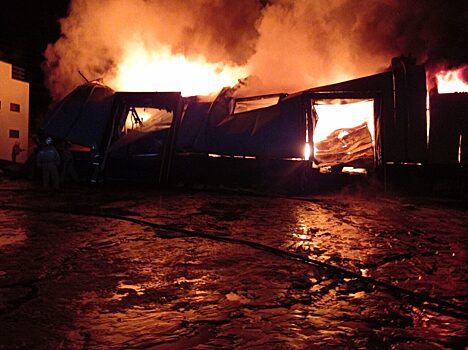 В Пензе ликвидировано открытое горение на складе
