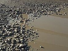 Вода затопила улицу в Миассе после дождя