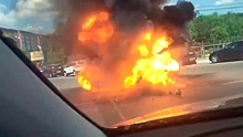 Взрыв автомобиля в Одинцове попал на видео