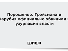 Порошенко и Гройсмана обвинили в узурпации власти
