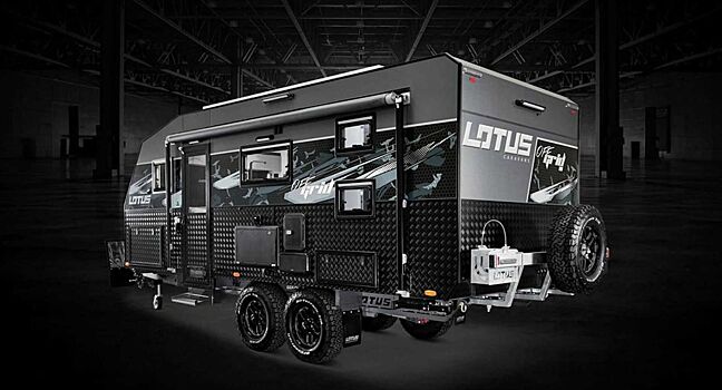 Lotus Caravans представила Off Grid — роскошный трейлер для семейных поездок