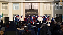Поддержать российских спортсменов пришли сотни шадринцев