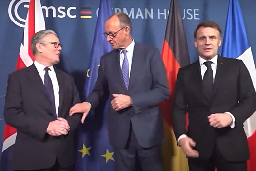 «Ссора в прямом эфире»: как Мерц унизил Макрона в Мюнхене и поставил крест на «франко-германском двигателе»