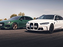 Суперуниверсалы Audi RS 4 Avant и BMW M3 Touring устроили километровую гонку