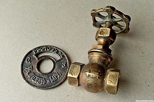 В Ростов-на-Дону привезли редкую бронзовую накладку на вентиль начала XX века