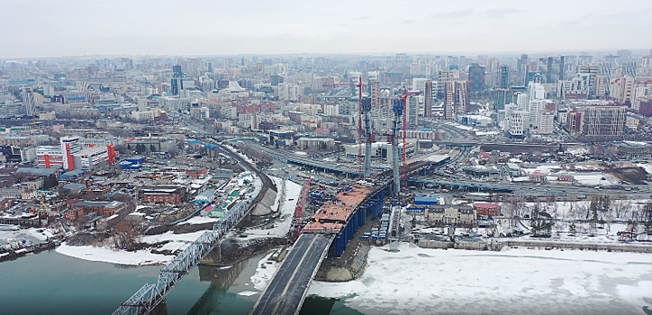 В Новосибирске из-за строительства четвертого моста через Обь будет изменена схема движения транспорта