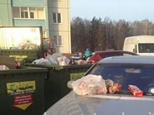 Челябинцев возмутил припаркованный возле мусорных баков автомобиль