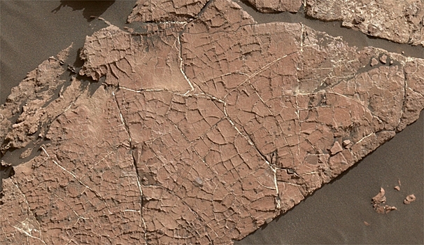 Марсоход Curiosity нашел на Марсе потрескавшуюся от воды глину