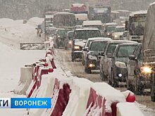 Воронежские водители отреагировали пробками на новую схему движения у развязки на Антонова-Овсеенко