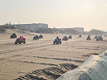 В Анапе полицейские начали проверку после заезда 50 квадроциклов по пляжу