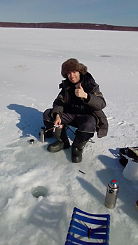 Житель Алжира в Пермском крае впервые сходил на зимнюю рыбалку