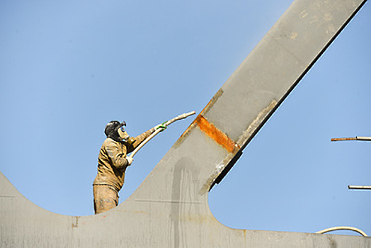 Начинается надвижка арочного пролета на развязке Ленинградского шоссе в Химках