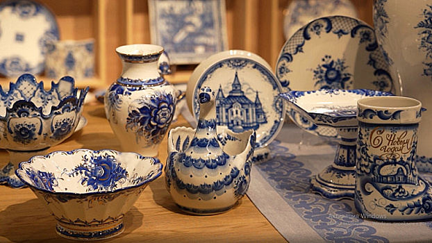 Российский производитель изделий в технике гжель использует цифровые технологии