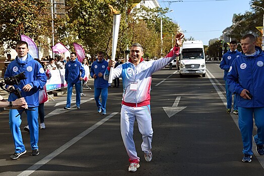 Ростов‐на‐Дону принял эстафету огня Универсиады‐2019