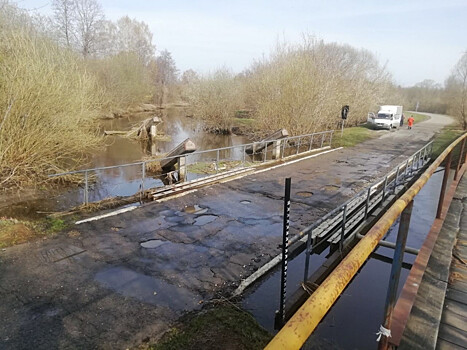 Низководный мост в Кстовском районе освободился от воды
