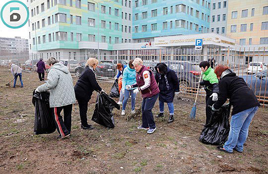 Более 1,5 тысячи медработников приняли участие в городском субботнике в Балашихе