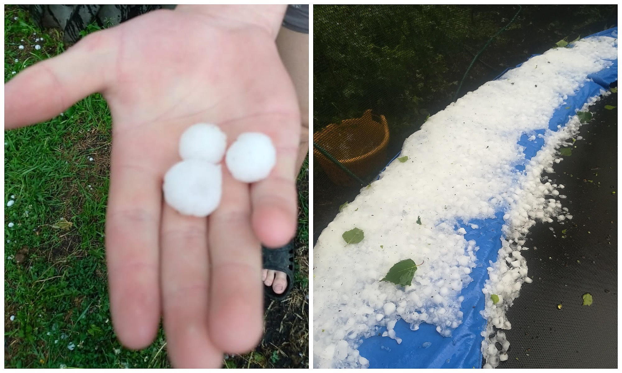 Град (осадки). Сильный град. 07. Майский град. Град в татищевском районе.