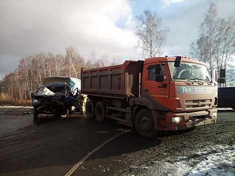 На трассах Омской области произошли две аварии с грузовиками