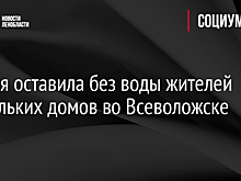Авария оставила без воды жителей нескольких домов во Всеволожске