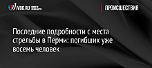 В Пермь после стрельбы в вузе вылетают министры и бригада врачей