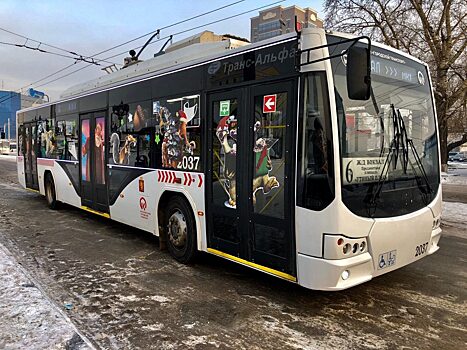 Красноярцы на дорогах города смогут увидеть мультяшные троллейбус и трамвай