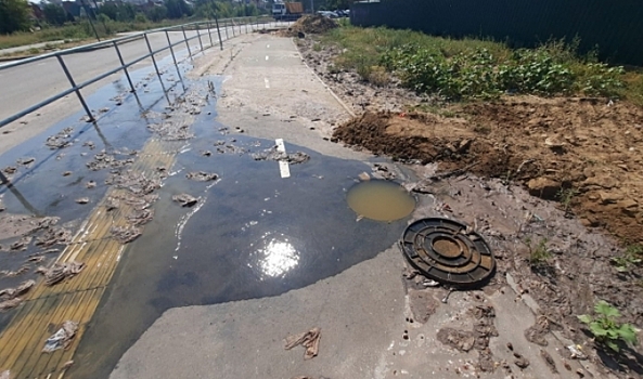 В Волгограде оценивают ущерб от разлива канализации у «Родниковой долины»