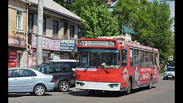 В Воронеже изменится маршрут движения троллейбуса №17