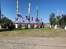 Аллею славы в честь погибших на СВО открыли в Азовском районе