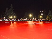 В Удмуртии развернут 200-метровое Знамя Победы