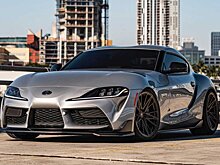 Toyota Supra на бронзовых колесах Vossen получила заниженный клиренс и новый экстерьер