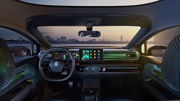 Renault рассекретила салон бюджетного электрокара Twingo