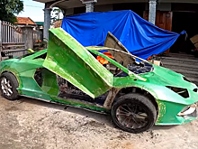 Вьетнамцы создали реплику Lamborghini Aventador из картона