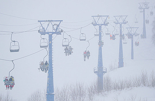 Кемеровский курорт «Шерегеш» накрыл небывалый снегопад