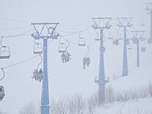 Кемеровский курорт «Шерегеш» накрыл небывалый снегопад