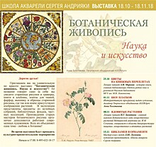 Ботаническая живопись в Школе акварели Сергея Андрияки