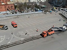 В Волгограде закатают в асфальт «растрепанную» дорогу вокруг памятника Невскому