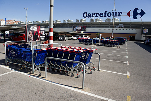Продажи ритейлера Carrefour в I квартале выросли на 6,2%