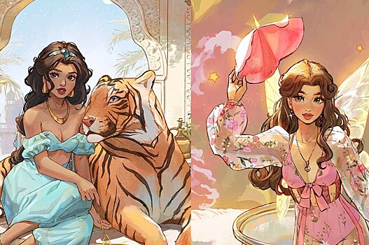 Эта художница рисует героинь-конфеток из мультфильмов Disney